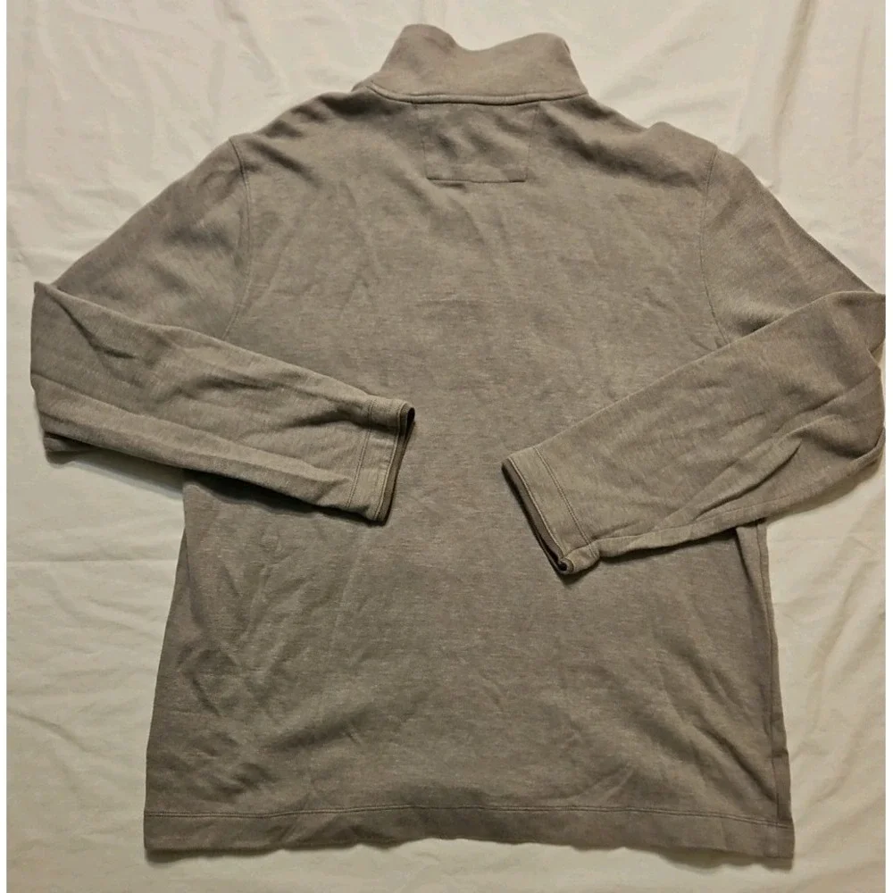 Banana Republic 1/4‎ Zip Pullover Urban Gray Mens Large